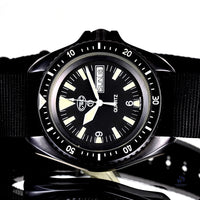 CWC Military Dive Watch (Non - Issued) - Quartz Day/Date Model Ref: 0555 / 6645 - 99 7995443 Vintage Specialist