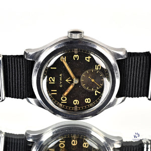 Cyma - Dirty Dozen - Military issued WW2 - Sub-Seconds - c.1945 - Vintage Watch Specialist