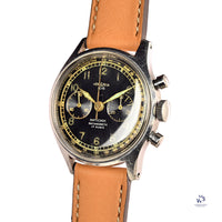 Lemania Chrono - Gilt Gloss Dial Tachymetre c.1950s Vintage Watch Specialist