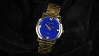 Longines 10k Gold Filled Cosmo - Art Deco Style Cobalt Blue Dial 1969 Vintage Watch Specialist
