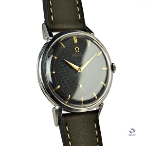 Omega - Bumper Automatic Model 2827-1 Sub-Seconds Honeycomb Dial c. 1954 Vintage Watch Specialist