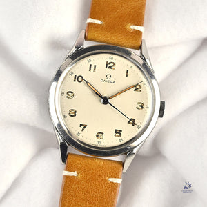 Omega Sweep Seconds - Manual Wind Military Style 2608 - 2 c.1951 Vintage Watch Specialist
