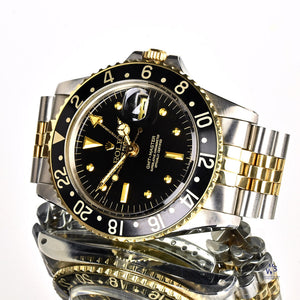 Rolex - GMT Master Nipple Dial Gold/Steel Box & Papers c.1979 Vintage Watch Specialist