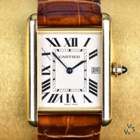Cartier Tank Louis 18k Yellow Gold watch with Box and Papers - Vintage Watch Specialist