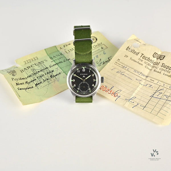 Eterna WWW A Dirty Dozen Wristwatch c.1944 British Army Issued M Vintage Watch Specialist