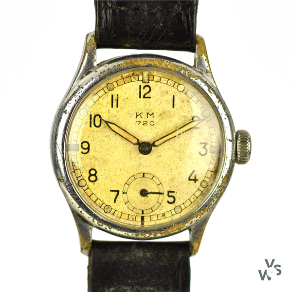 Festa KM 720 Kriegsmarine German Military Watch Made by Alpina Vintage Watch Specialist