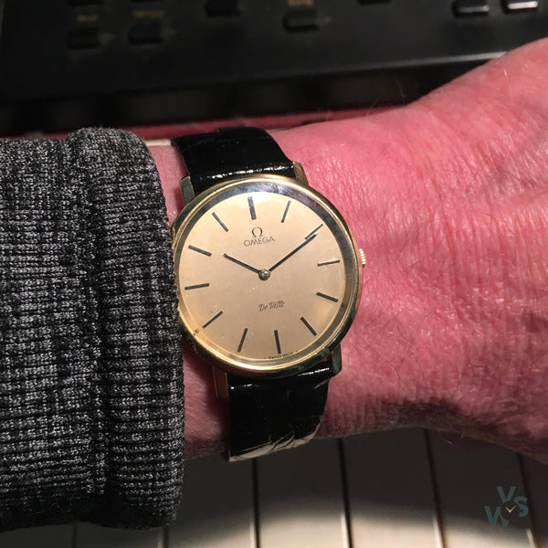 Omega DeVille 18k Gold Dress Watch Model 111 107 c.1973 Vintage Watch Specialist