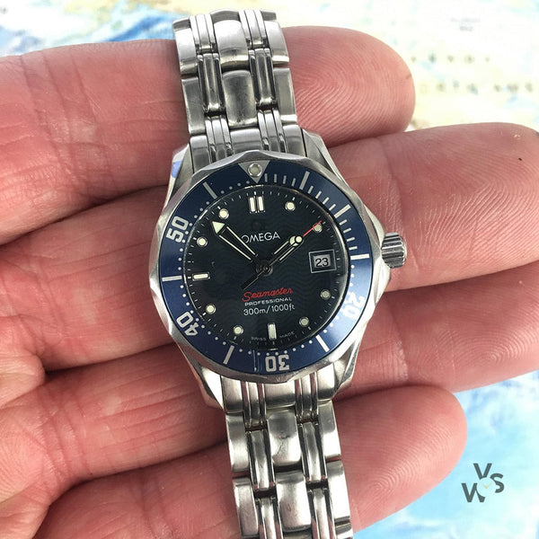 Omega Seamaster 300 Professional Ladies Watch Blue Wave Dial