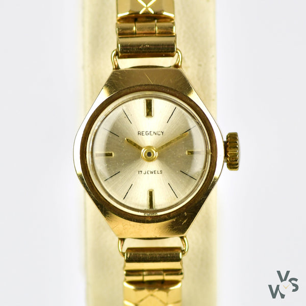 Regency A Vintage Ladies 9ct Yellow Gold Cocktail Watch c.1960 s