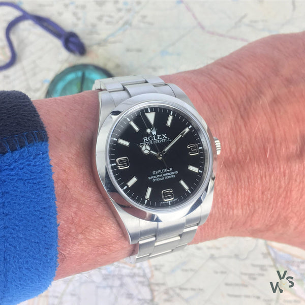 Sold***Rolex Explorer - Reference 214270 - Box and Papers - A Now Discontinued  39mm Watch