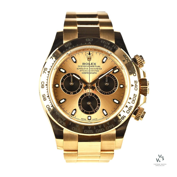 Rolex oyster perpetual daytona gold on sale