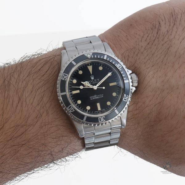 Rolex 5513 serif dial top
