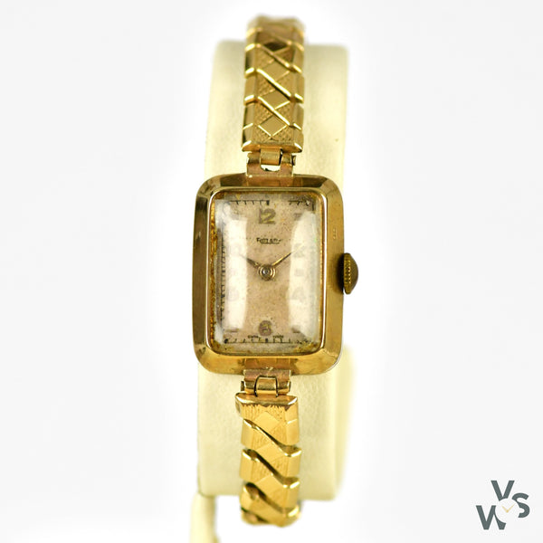 Rotary Ladies Cocktail Watch 9k Gold Case and Gold Coloured