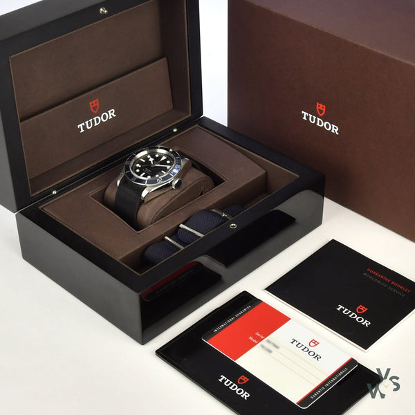 Tudor Heritage Black Bay Blue Model Reference M79220B with ETA Mo Vintage Watch Specialist