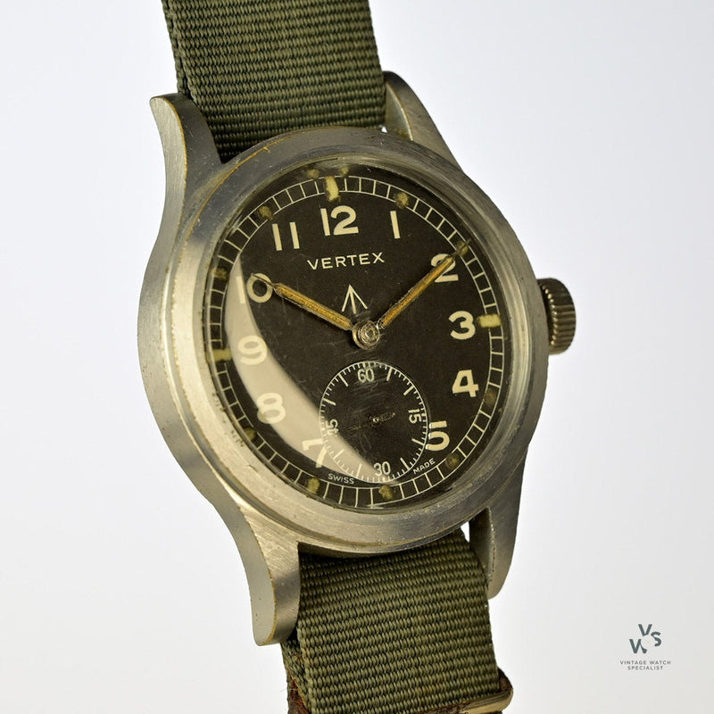 Vertex WWW - A circa.1944 Dirty Dozen - World War II Military Issued Watch - Vintage Watch Specialist