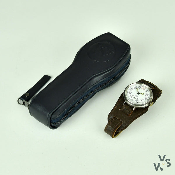 WW1 Sterling Silver Swiss Trench Watch c.1916 with wire lugs GS