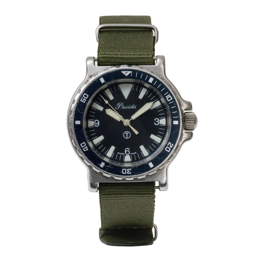 Precista Royal Navy Issued Dive Watch - Big Triangle Dial - Caseback Marked 6645-99-75733