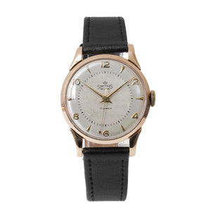 Smiths De Luxe -  9k Gold Case  - White Dial - c.1950s