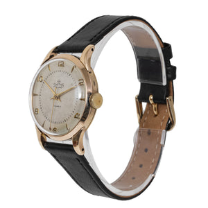 Smiths De Luxe -  9k Gold Case  - White Dial - c.1950s