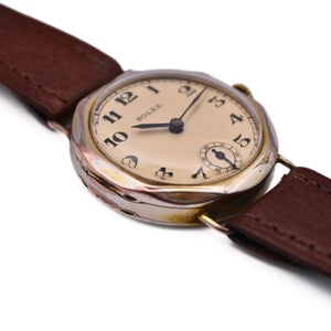 On Hold - Rolex - Sub-Seconds - 9ct Gold - Trench Style Watch - circa 1938