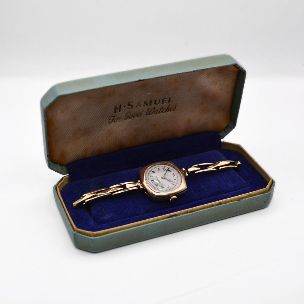 Rolex - 9ct Gold - Ladies - Square Case - Cocktail Watch - c.1934