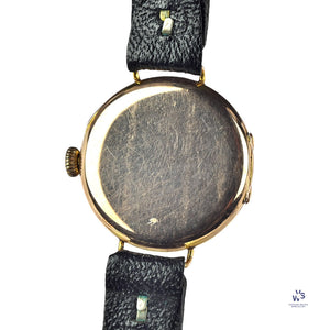 9k Gold Military Trench Watch - Breguet Dial - WW1 - c.1916 - Vintage Watch Specialist