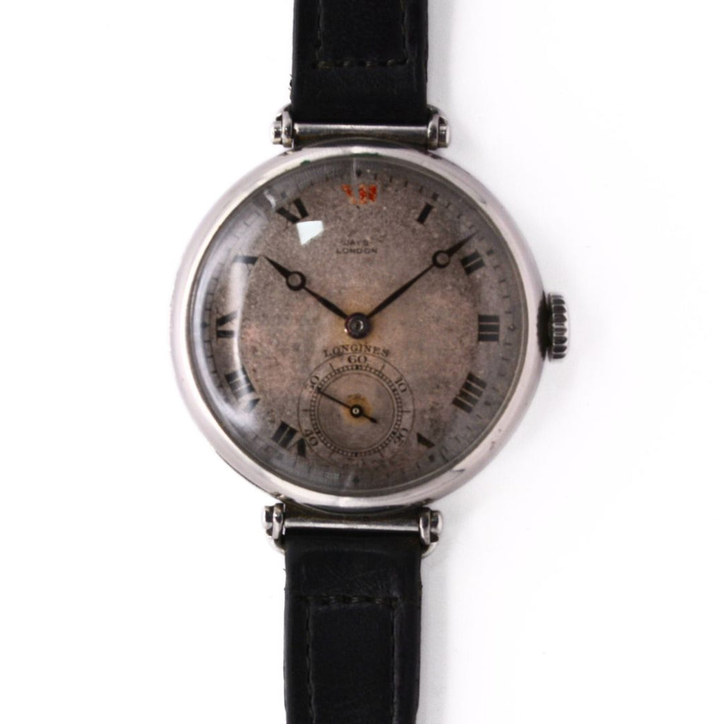 Longines c.1938 -  Military Officers - Trench Style Watch - Articulated Lugs - Steel Case