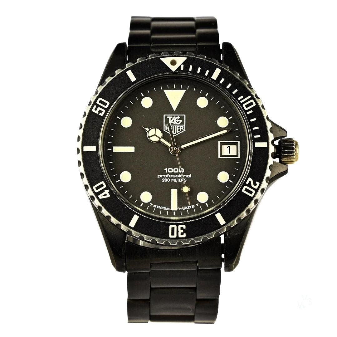 TAG Heuer • シリーズ：1000 Professional TAG Heuer Black Coral PVD 1000 Professional 200m - Model Ref
