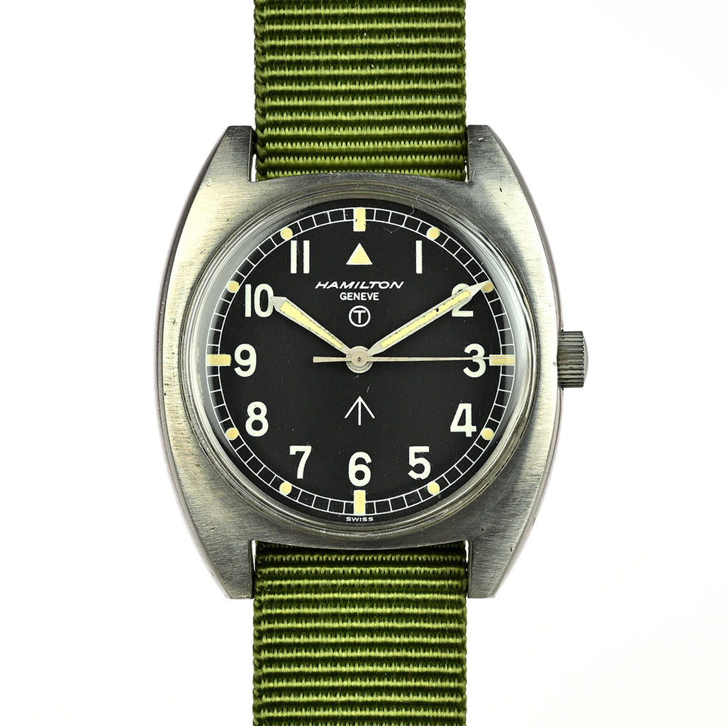 Hamilton Geneve 6bb RAF Issued Watch - C.1974 - With Original Tritium Dial