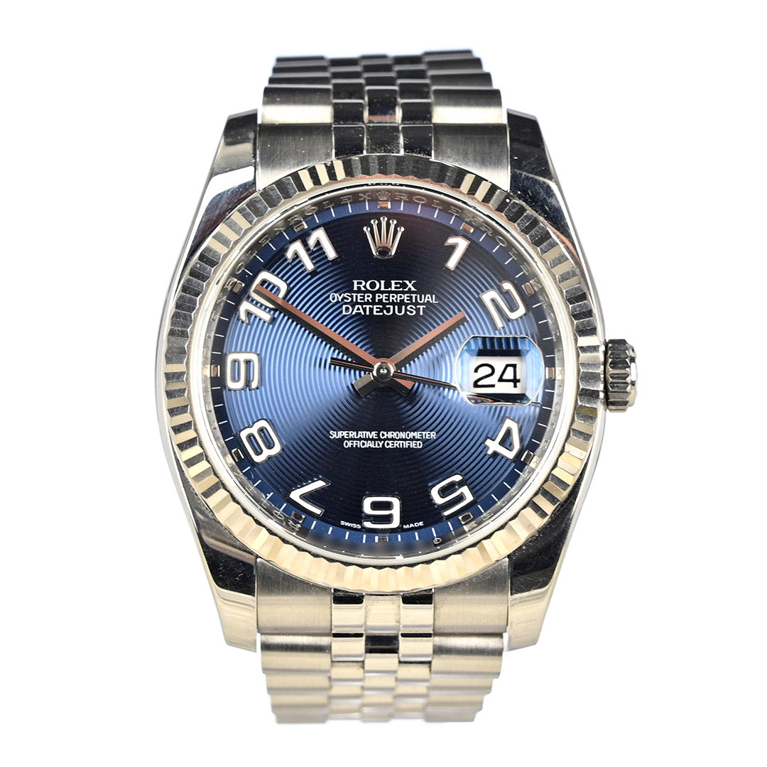 Rolex Datejust Oyster Perpetual 36mm Blue Disc Dial - Model