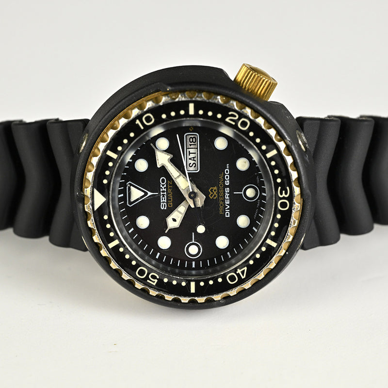 Seiko Quartz - Professional Grandfather Golden Tuna Model Ref: 7549-7009 - 600m Divers Watch - Gold over Titanium Case