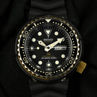 Seiko Quartz - Professional Grandfather Golden Tuna Model Ref: 7549-7009 - 600m Divers Watch - Gold over Titanium Case