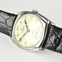 Omega Vintage Cushion Cased Watch - Model Ref: 48223 - Breguet Dial - Blued Steel Hands - c.1934