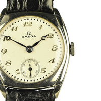 Omega Vintage Cushion Cased Watch - Model Ref: 48223 - Breguet Dial - Blued Steel Hands - c.1934