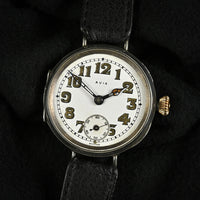 Avia - Military WW1 Silver Trench Watch - Issued to 39th Garhwal Rifles - British Indian Army