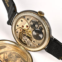 JW Benson Trench Watch Silver - c.1915 - Roman Numeral Enamel Dial