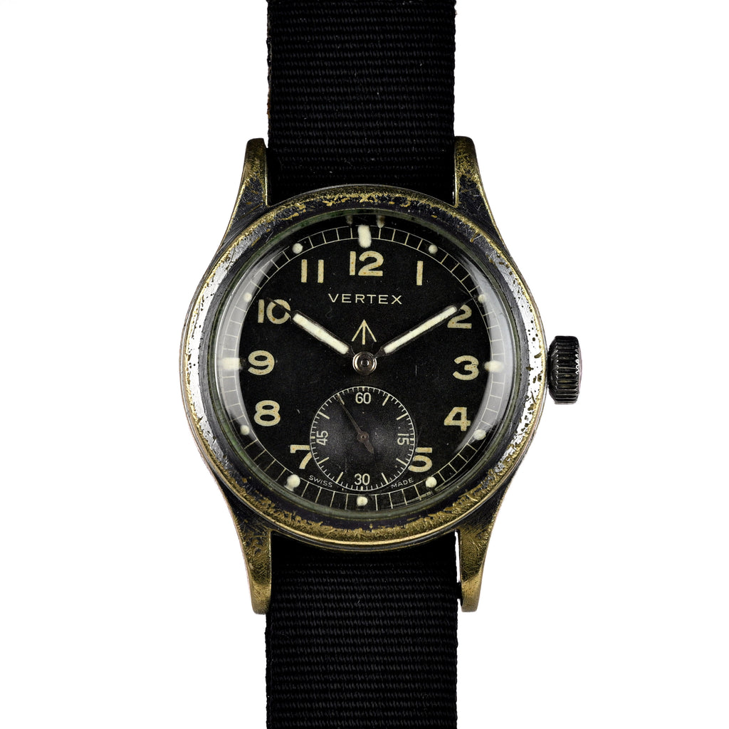 Vertex Dirty Dozen WW2 Military Issued Soldiers Watch - Matching Case and Lug Numbers - c.1944