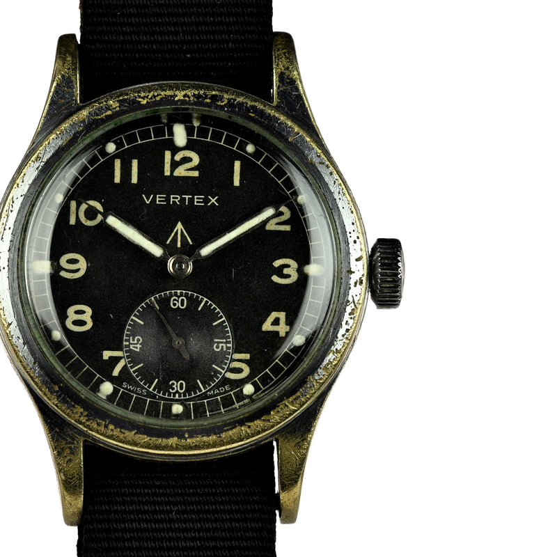 Vertex Dirty Dozen WW2 Military Issued Soldiers Watch - Matching Case and Lug Numbers - c.1944
