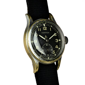 Vertex Dirty Dozen WW2 Military Issued Soldiers Watch - Matching Case and Lug Numbers - c.1944