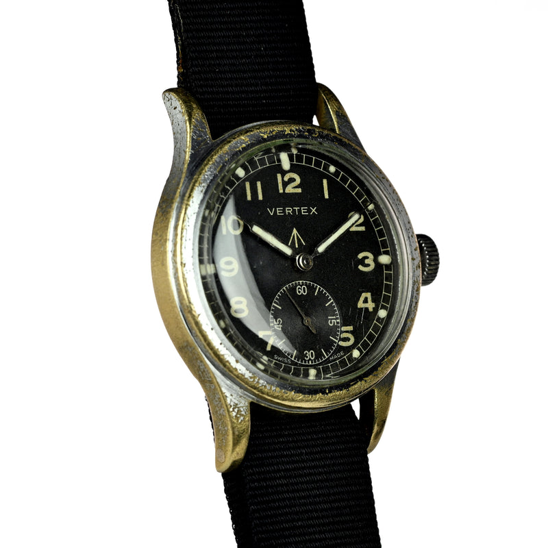 Vertex Dirty Dozen WW2 Military Issued Soldiers Watch - Matching Case and Lug Numbers - c.1944