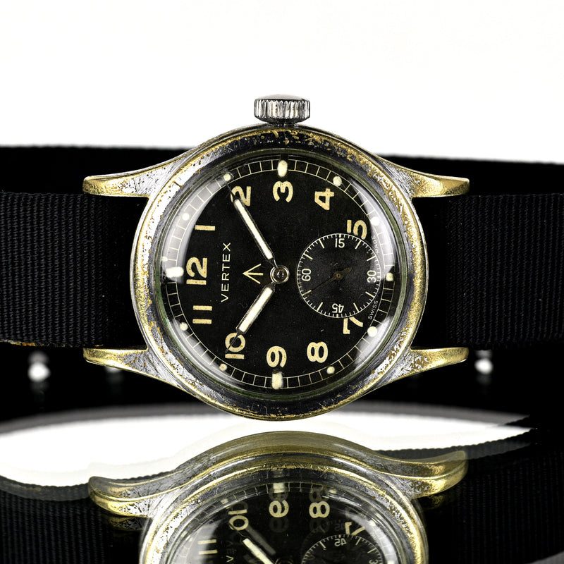 Vertex Dirty Dozen WW2 Military Issued Soldiers Watch - Matching Case and Lug Numbers - c.1944