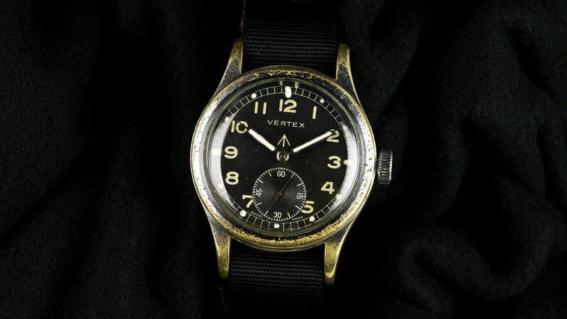 Vertex Dirty Dozen WW2 Military Issued Soldiers Watch - Matching Case and Lug Numbers - c.1944