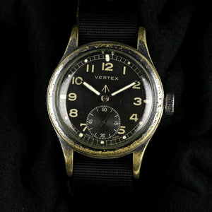 Vertex Dirty Dozen WW2 Military Issued Soldiers Watch - Matching Case and Lug Numbers - c.1944