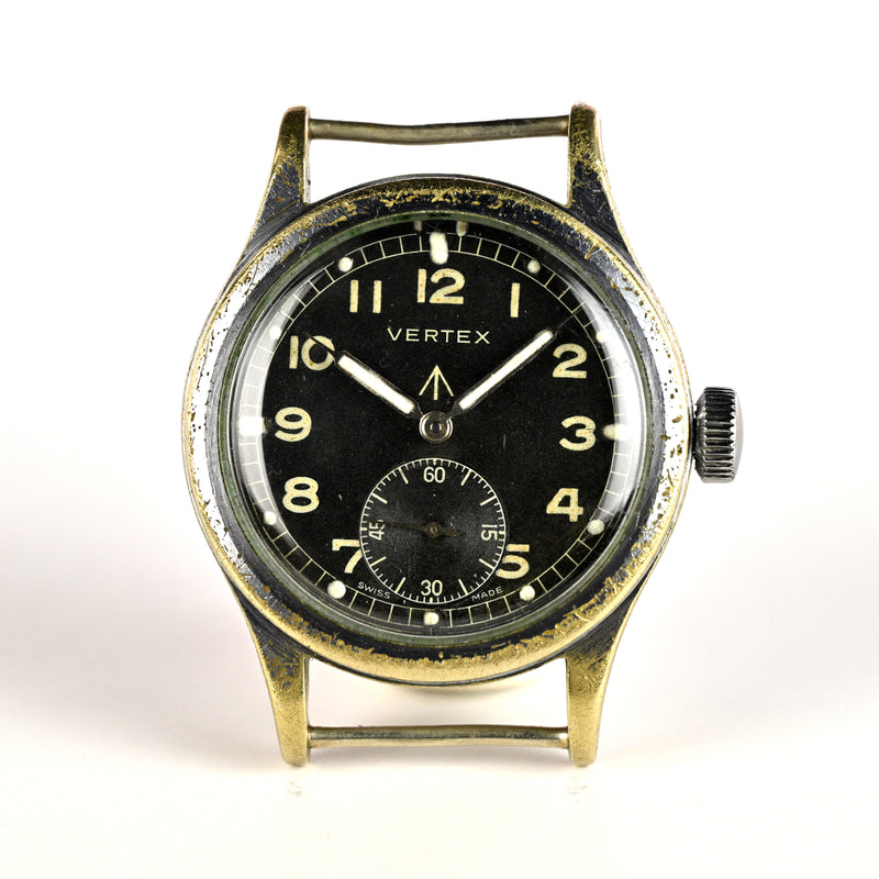 Vertex Dirty Dozen WW2 Military Issued Soldiers Watch - Matching Case and Lug Numbers - c.1944