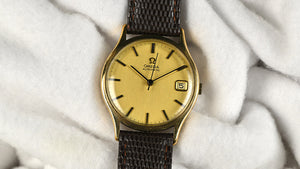 Omega Automatic Calendar Watch - 9k Gold Shackman Case - c.1974