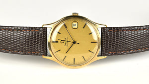 Omega Automatic Calendar Watch - 9k Gold Shackman Case - c.1974