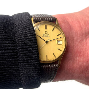 Omega Automatic Calendar Watch - 9k Gold Shackman Case - c.1974