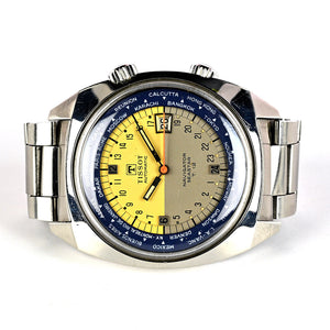 Tissot Automatic Navigator Seastar T.12 - Two Tone  World Time Dial - c.1970