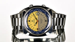 Tissot Automatic Navigator Seastar T.12 - Two Tone  World Time Dial - c.1970