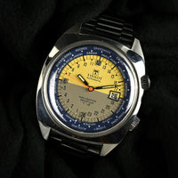 Tissot Automatic Navigator Seastar T.12 - Two Tone  World Time Dial - c.1970